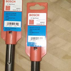 2 Bosch 12" Bull Point