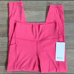 NWT 🍋 Lululemon 🍋  Align 25"  size 2 Glaze pink