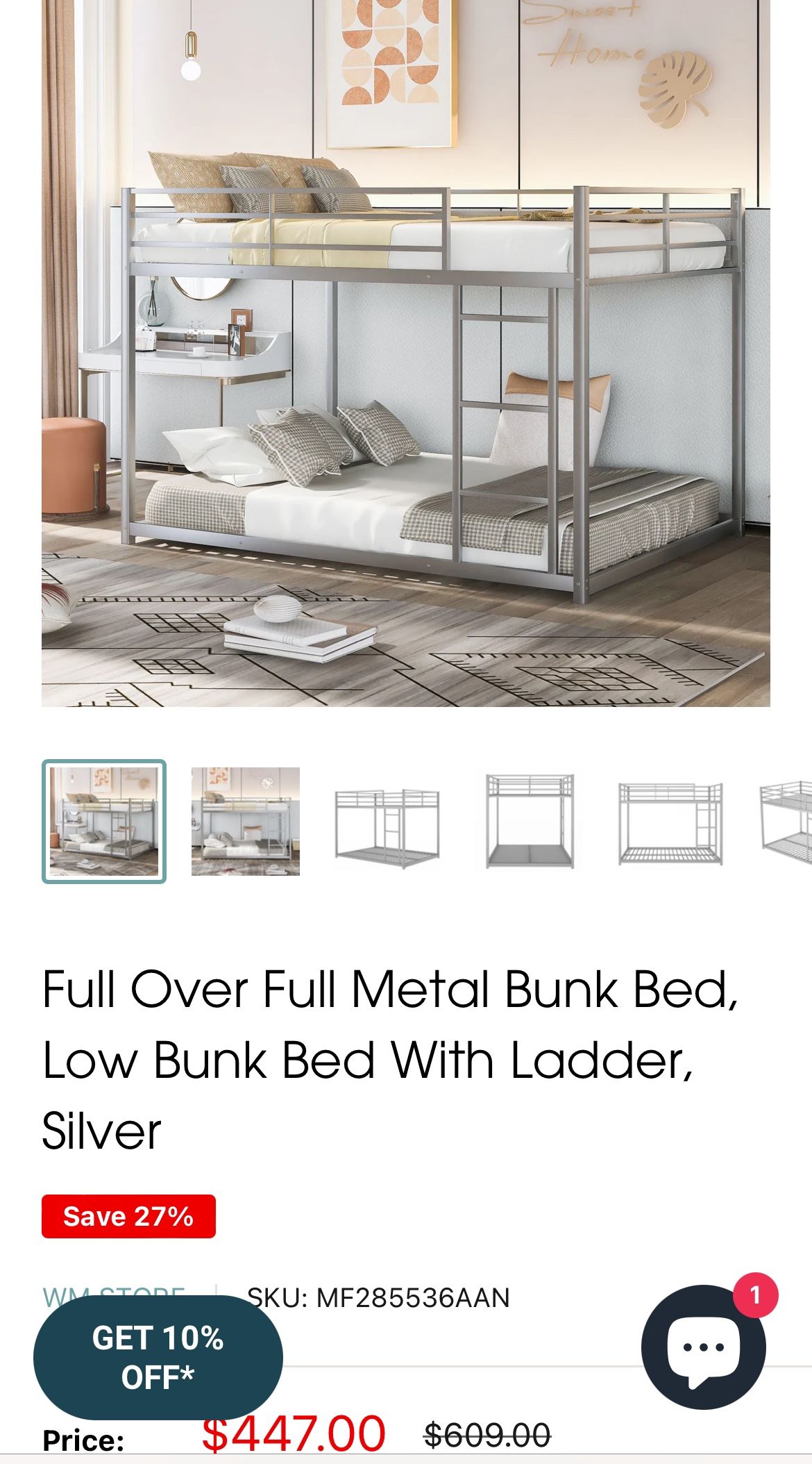 Brand New Full Over Full Bunk Bed
