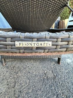 Set of 4 FRONTGATE All-Weather Wicker Chaise Lounges