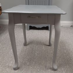 Grey Refinished End Table