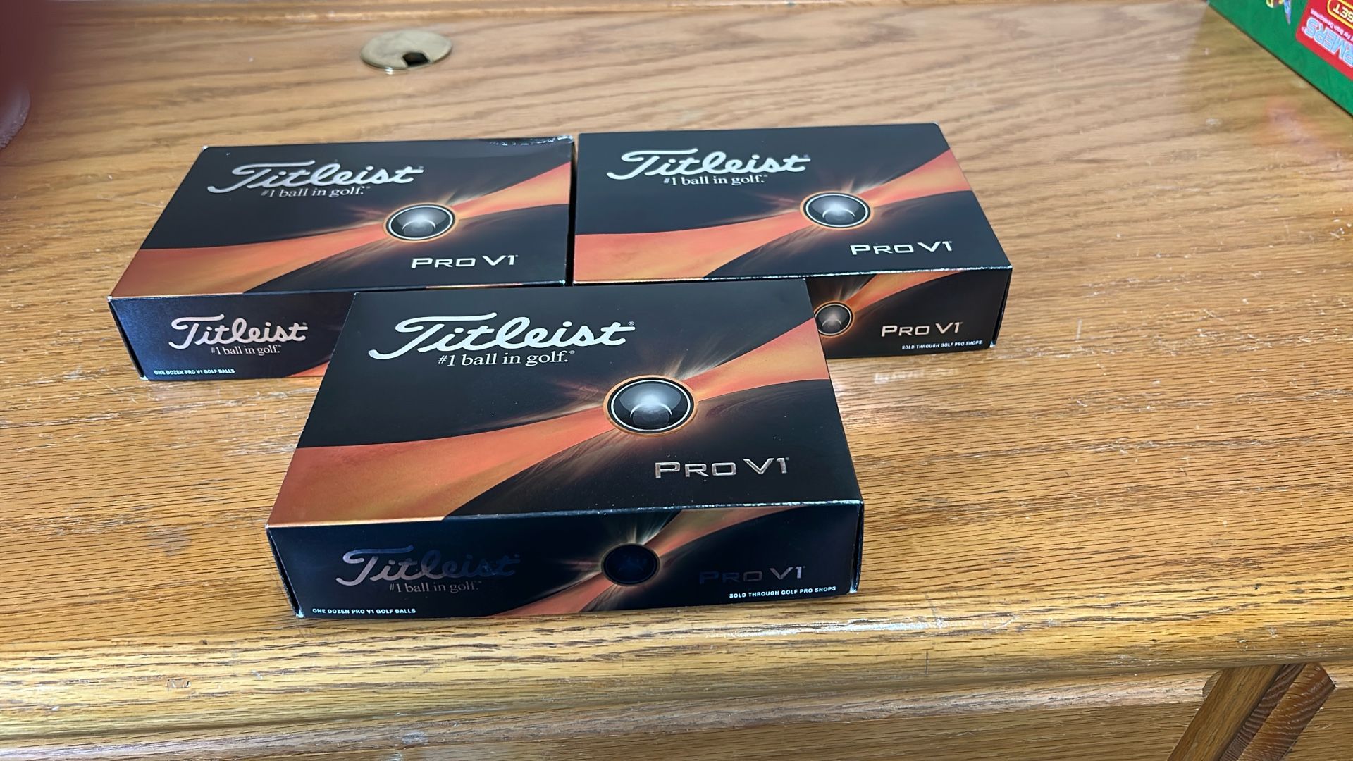 3 Doz New 2025 Titleist ProV1 Golf Balls