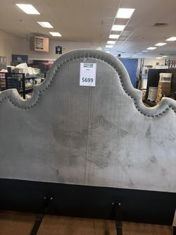 Bella Upholstered California king Panel Bed Frame