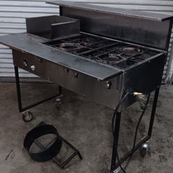 Taco Stand Propane Burners And Flattops