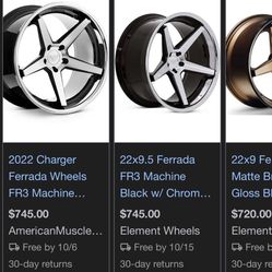 22 Inch staggered Ferrada Fr3 5x114.4-115