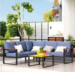 Aluminum patio set aluminum outdoor patio furniture set brand new inside three boxes 🆕☑️✅