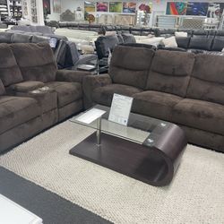 2 Piece Sofa And Love With 4 Recliners Huge Blowout Sale 