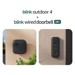 Blink Outdoor 4 + Battery Doorbell 2K+ Bundle - Brand New