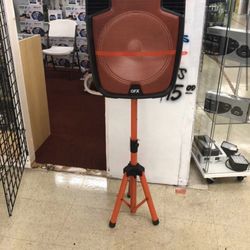 15’ BLUETOOTH SPEAKER KAREOKE MIC STAND TRIPOD