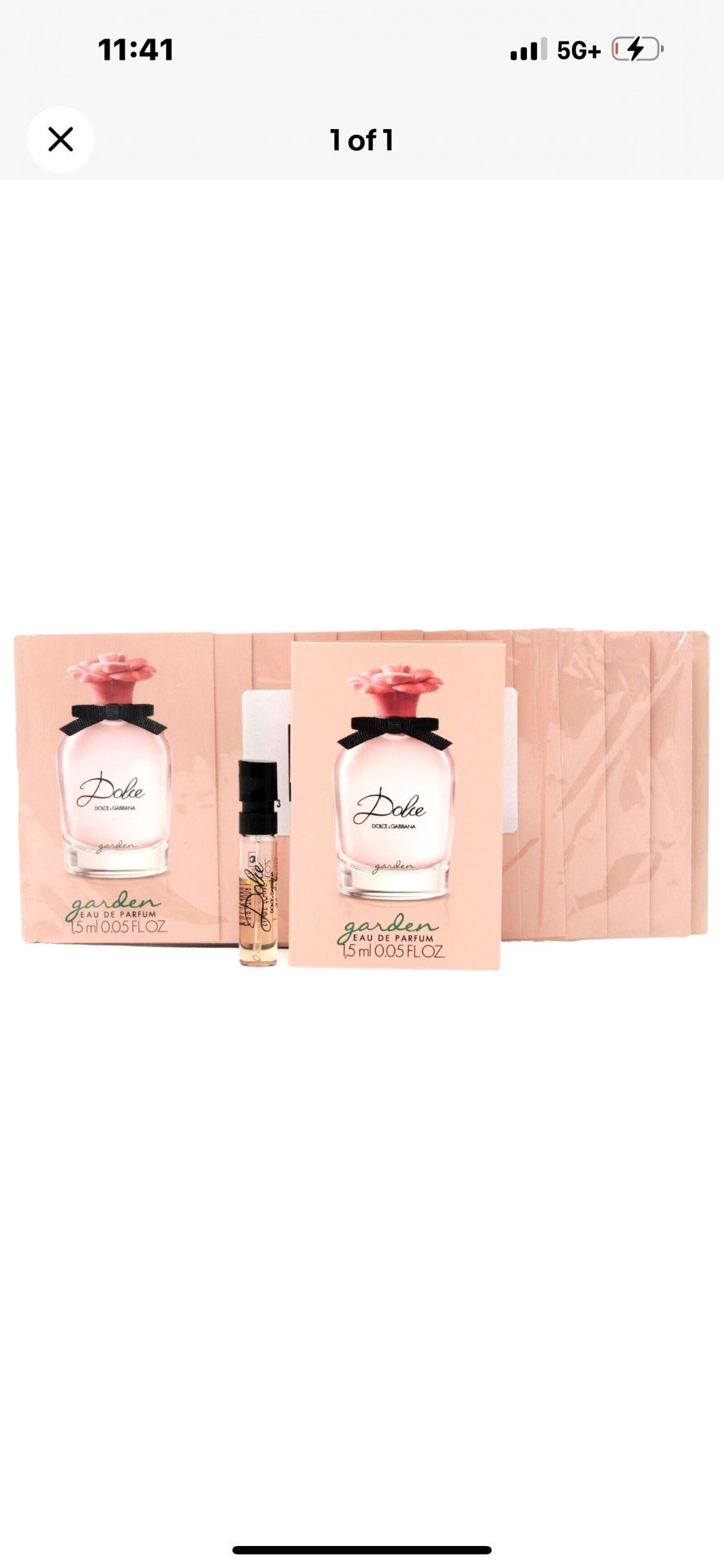 D&G DOLCE & GABBANA DOLCE GARDEN EDP 1.5ml .05oz x 12 PERFUME SPRAY SAMPLE VIALS