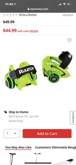 Razor heel wheels