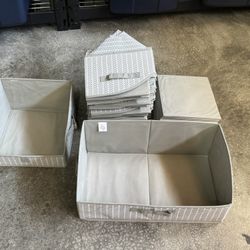 Gray Trapezoid Organizer / Storage Bins for closet