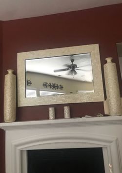 Mirror and vases
