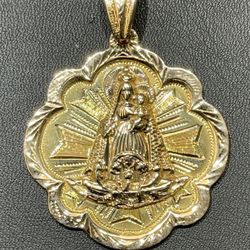 18kt Yellow Gold “La Virgen de Zapopan” Pendant