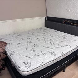 King Size Bed W/ Mattress 