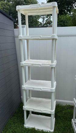 Gracious Living tall 6-Tier Plastic Shelving Unit