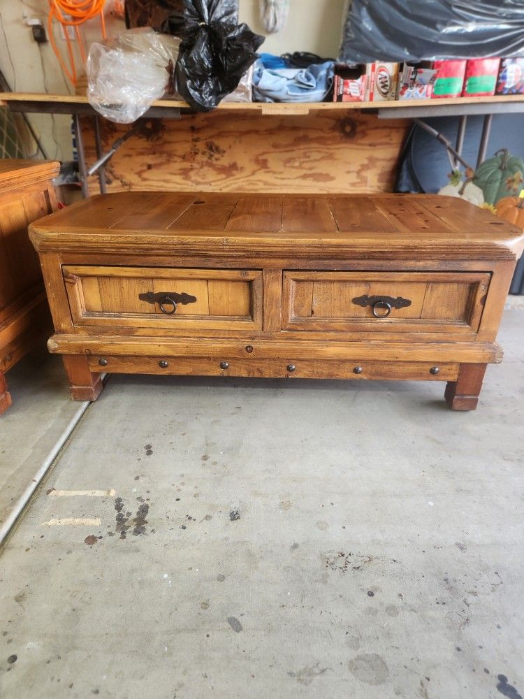 Solid Pine Coffee & End Tables - Southwestern Style