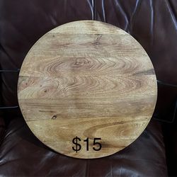 Round Wooden Platter