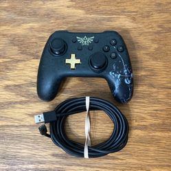 PowerA Wired Controller for Nintendo Switch video game console system - The Legend of Zelda: Breath of The Wild Edition botw USB or OLED