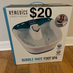 Foot Spa Massager By Homedics Brand New In Box. Includes pumice stone. Cash only. For pickup in Carrollwood (near intersection of Bearss Ave & Dale Ma