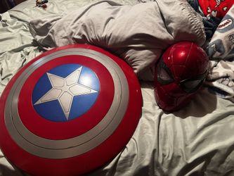 Captain America Sheild And Iron Spider Helmet