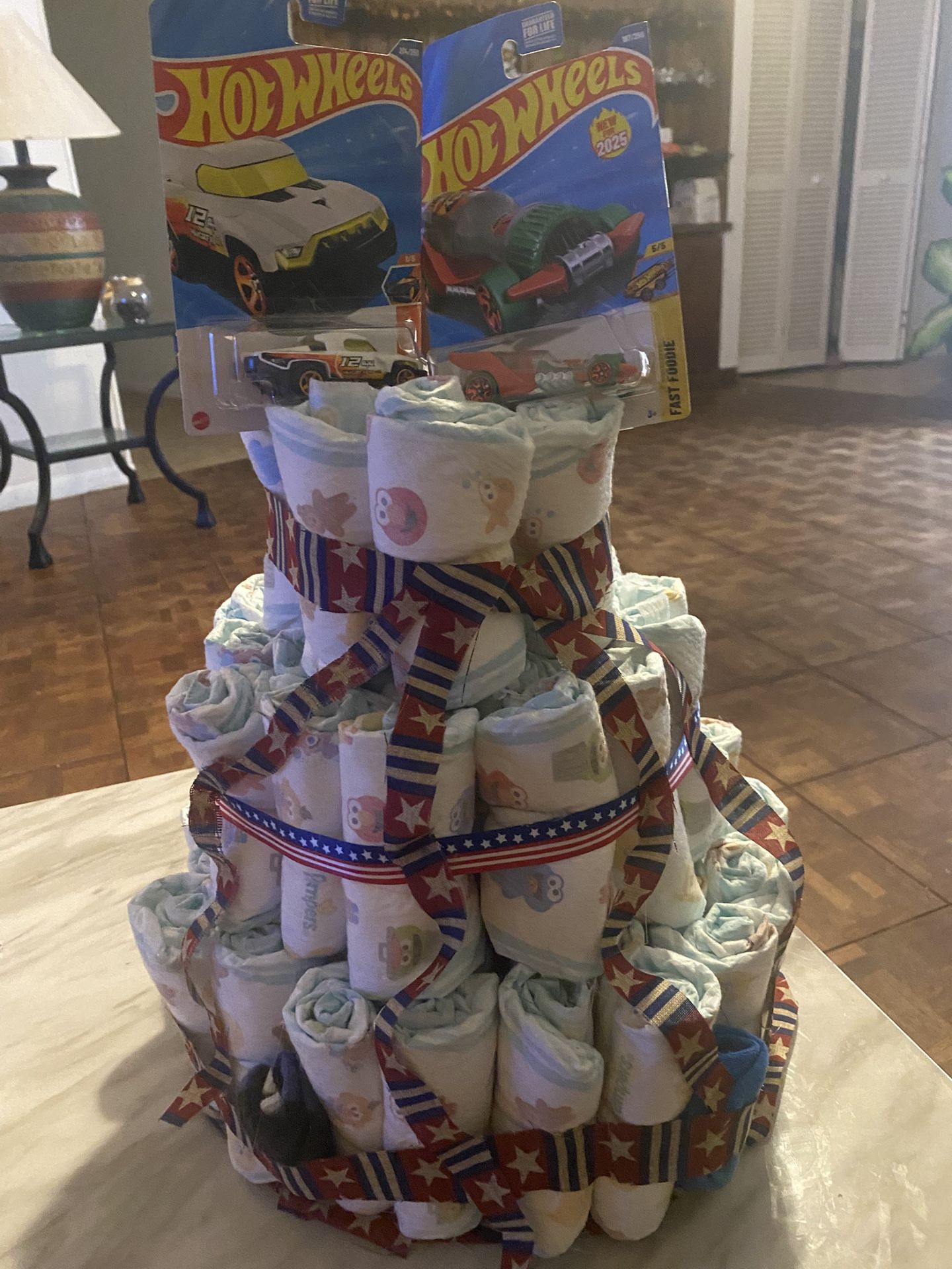Hot wheels Diaper Cake