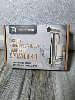 The PurrfectZone Stainless Steel Bidet Sprayer/Cloth Diaper Sprayer