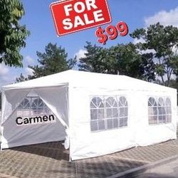 10x20 Canopy with 6 Sidewalls and Windows, Outdoor Instant Canopy Tent for Parties
