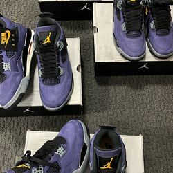 Air Jordan ‘Lakers’ Retro 4 Size 7.5, 8, 9.5, 11