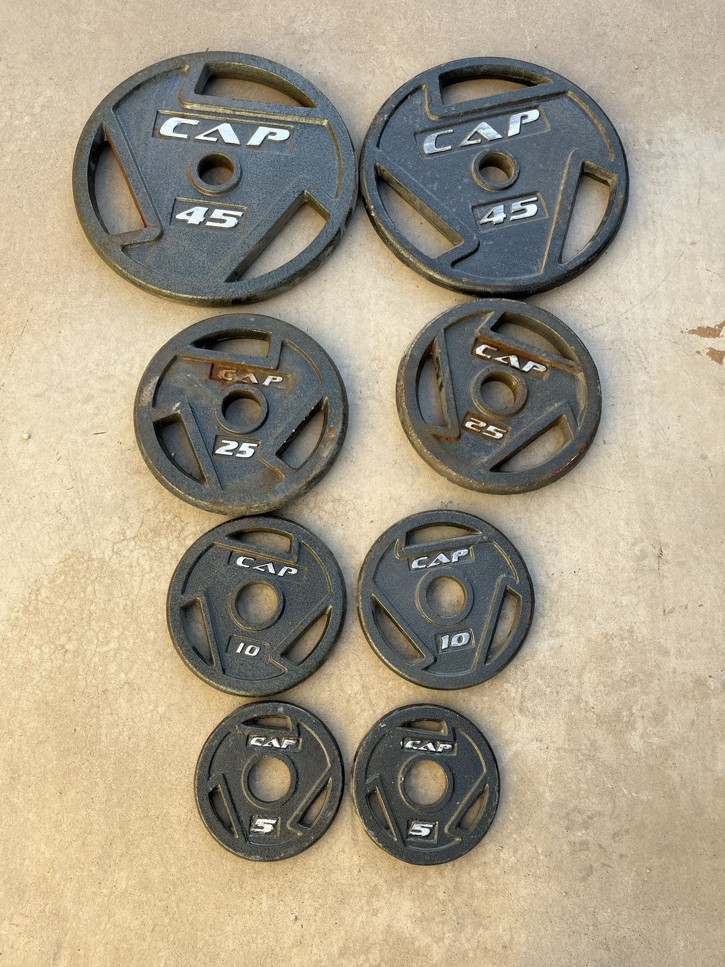 Cap 170lb Olympic Weight Plate Set 45-5