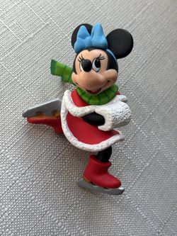 Grolier Minnie Mouse Ice Skating Christmas ornament