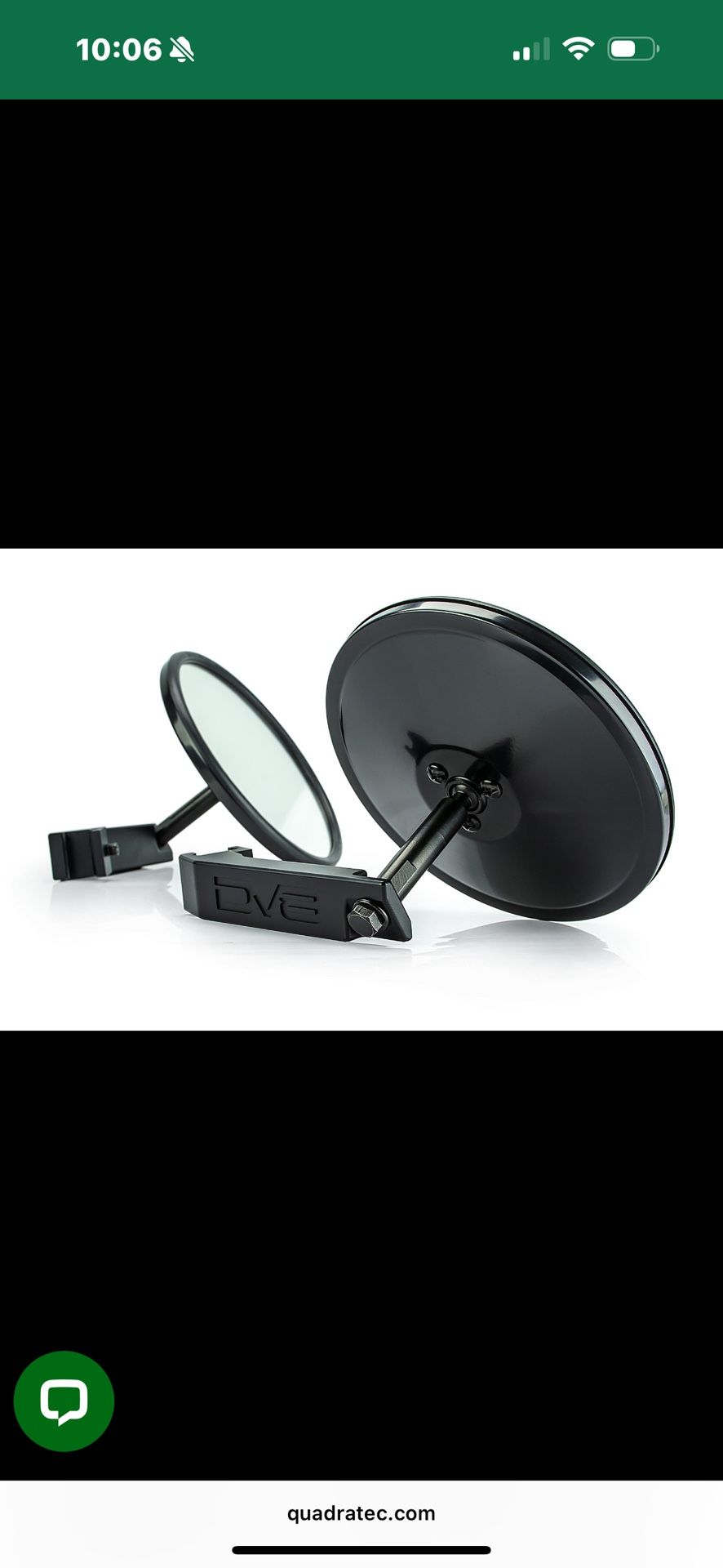 DV8 Offroad Picatinny Rail System Mirrors for 07-23 Wrangler JL, JK Unlimited, & 20-23 Gladiators