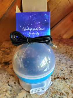 Elecstars Dream Rotating Projection Lamp ES-012.  Star projector night light designed for kids