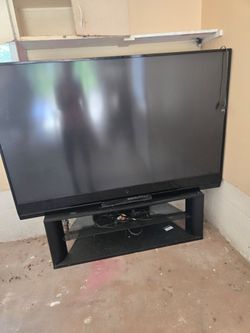 Large Rear Projection TV with Stand