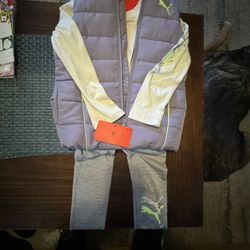 New Puma Girls 3 Piece Set Size 6