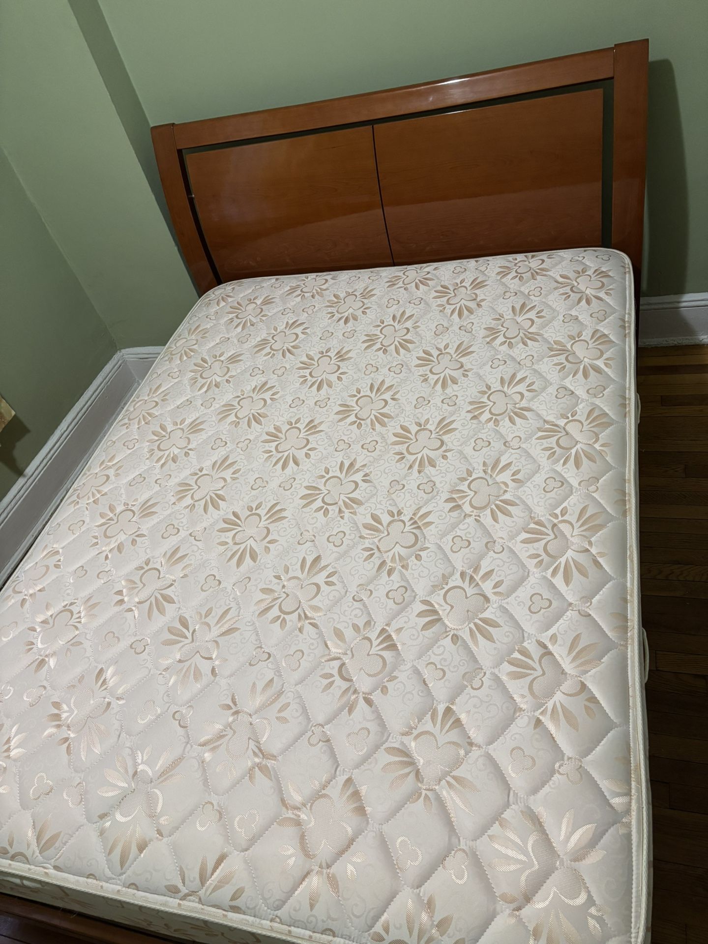 Queen Bed Frame/Headboard & Mattress