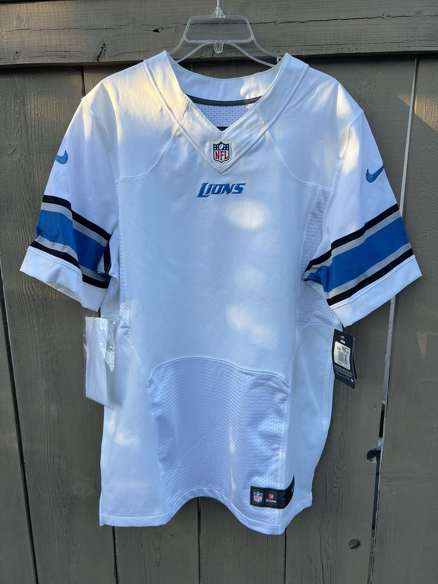 Nike On Field Detroit Lions Customizable Blank NFL NWT Jersey Size 44 Large