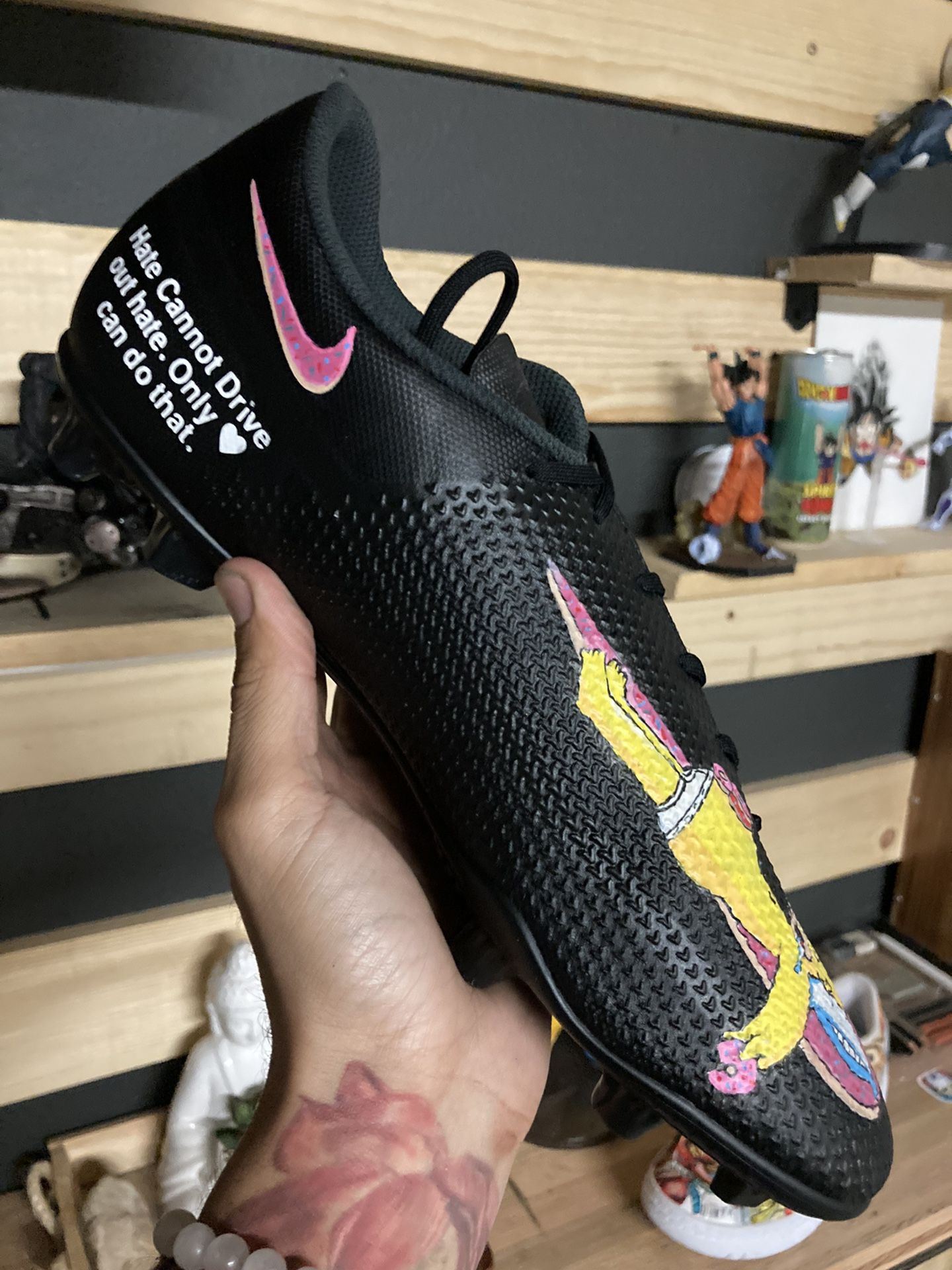 Homer Simpson Custom Hand Paint Football Cleats “Not For Sale”