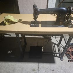 100 Year Old Sewing Machine W/ Table