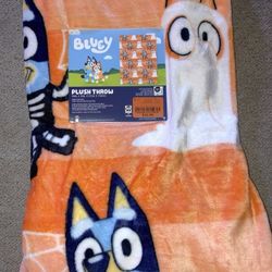 Bluey Halloween Blanket 