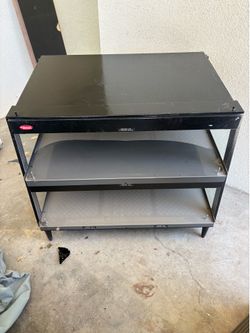 commercial multi-shelf heated food merchandiser