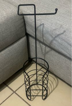 Free-Standing Toilet Tissue Paper Roll Storage and Dispenser Holder 23inches tall
