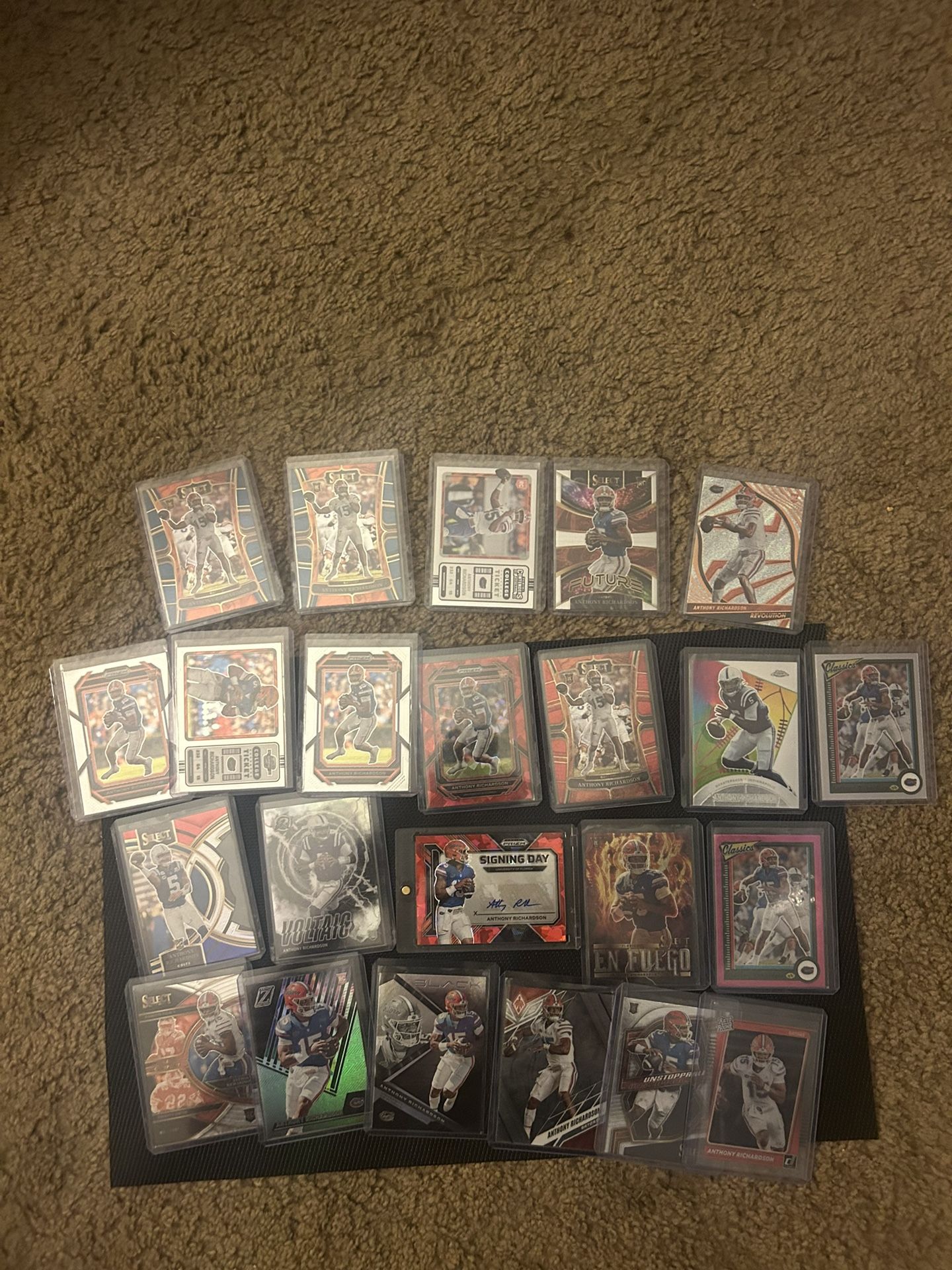 Anthony Richardson Rookie Autograph Red Cracked Ice Prizm Lot
