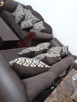 Sofa Set and Love Seat w/Pillows