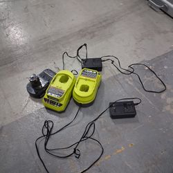 RYOBI CHARGER AN BATTERIES 