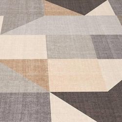 8x10 RUG  Machine Washable Rug Soft Non Slip Non Shedding Area Rug - Grey Brown