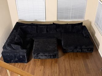 Oversized Sectional Sofa + Ottoman ā $2500