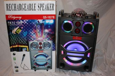 📢Bluetooth speaker sd card slot usb flash drive fm radio microphone included for karaoke🎶