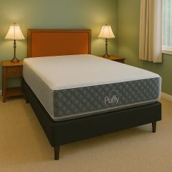 Queen Size Puffy Memory Foam Mattress – 12” Firm | Brand New, Factory Sealed in Plastic | Same Day Delivery Available 🚚