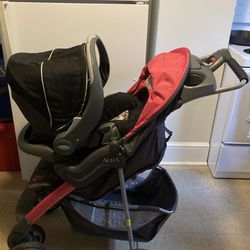 Great Condition Evenflo Travel System Stroller w/Infant Car Seat